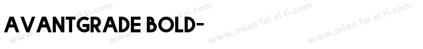 avantgrade bold字体转换